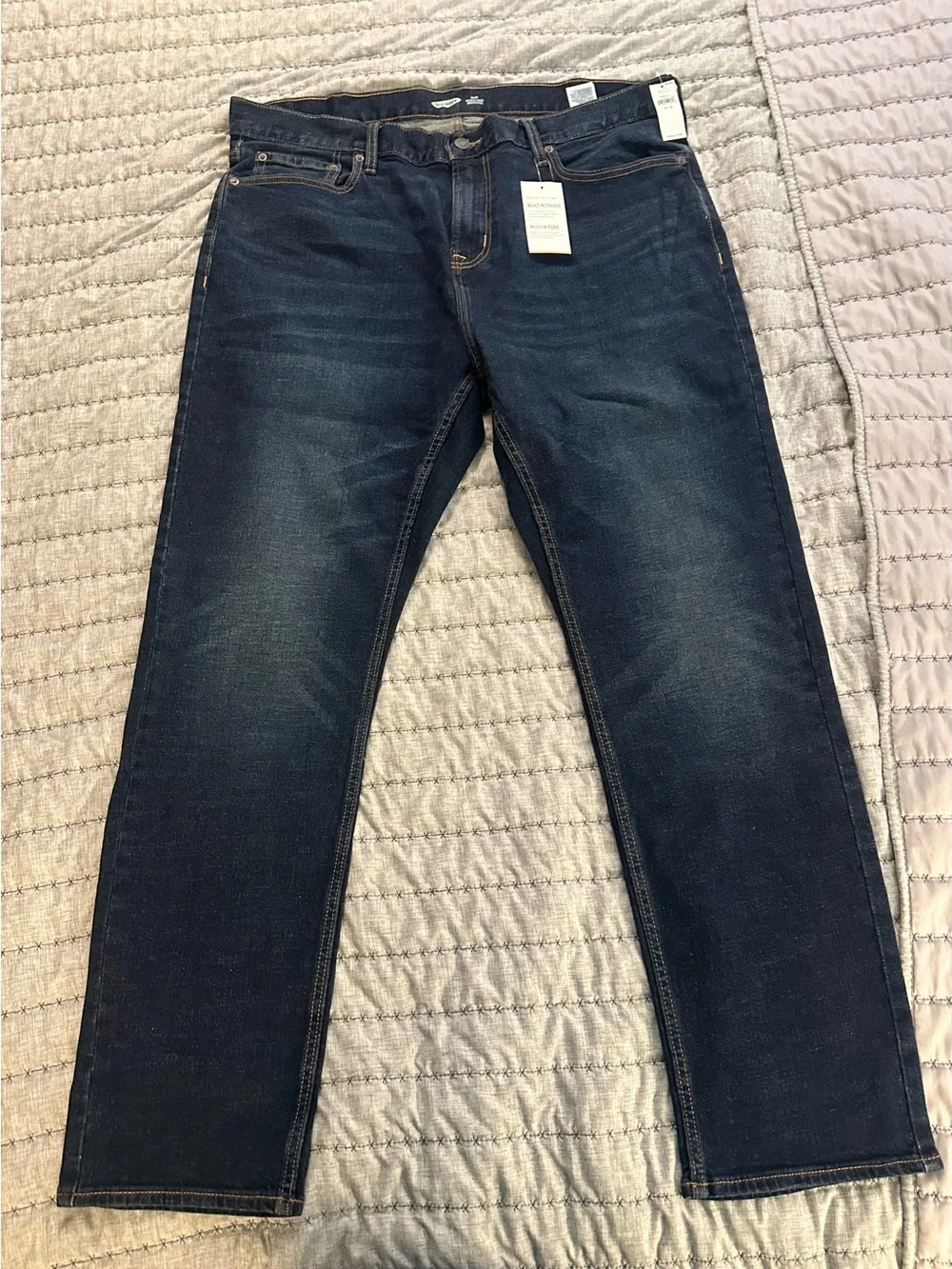 Old Navy Men's Dark Indigo Straight Jeans